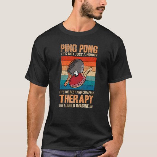 T-shirt Ping Pong Le meilleur et le moins cher Thérapie Re (Devant)