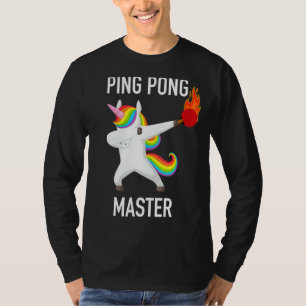 T-shirt Ping Pong Master Dabbing Unicorne Funny Pingpong P