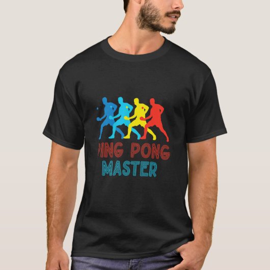 T-shirt Ping Pong Master Ping Pong Table Tennis Player Spi (Devant)