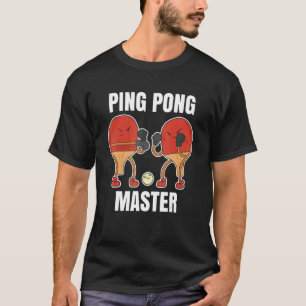 T-shirt Ping Pong Master Pour Un Joueur De Tennis De Table