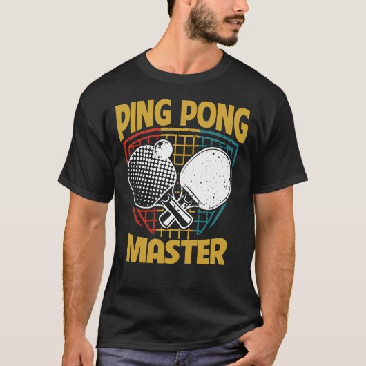 T-shirt Ping Pong Master Table Paddle (Devant)