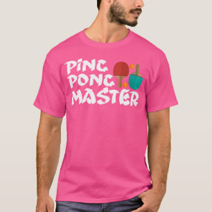 T-shirt Ping Pong Master Table Tennis Chemise Paddle Ball