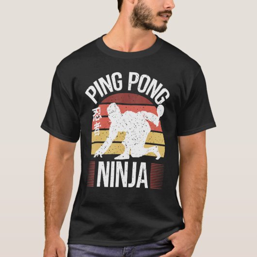 T-shirt Ping Pong Ninja Ping Pong (Devant)