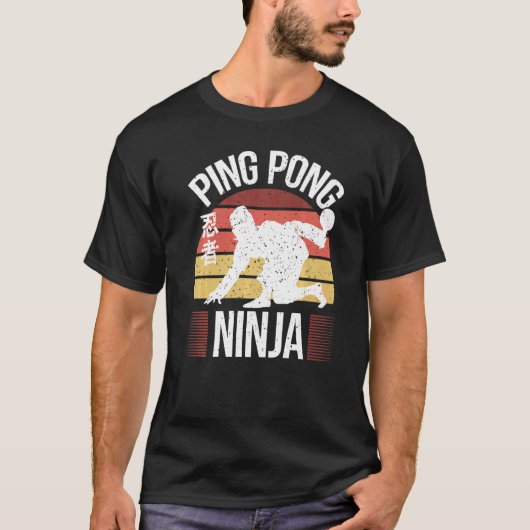 T-shirt Ping Pong Ninja Ping Pong (Devant)
