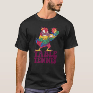 T-shirt Ping Pong Parrot Outfit Table Tennis Bird Table Te