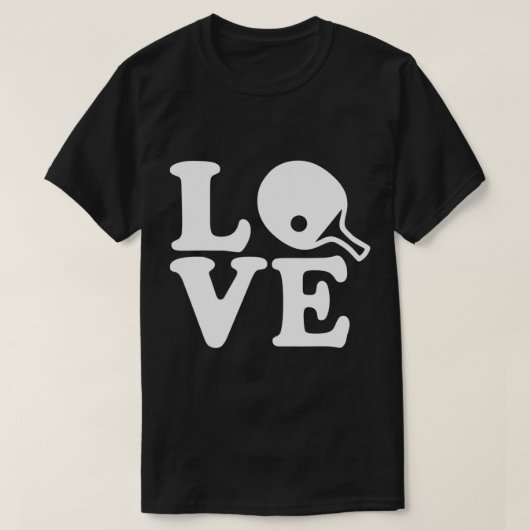 T-shirt Ping pong ping-pong amour (Design devant)