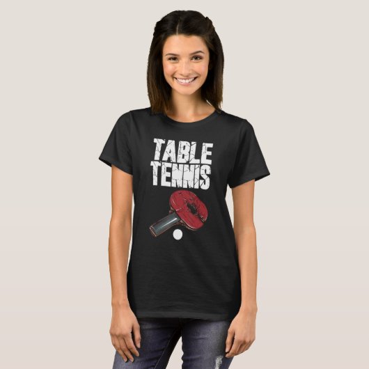 T-shirt Ping Pong Power Burn Table Tennis Bat 3 (Devant entier)