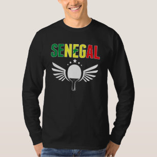 T-shirt Ping Pong Sénégal Soutenir le Tennis de Table Sén