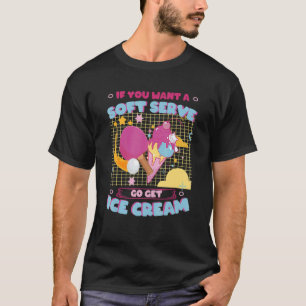T-shirt Ping Pong Soft Sert Go Obtenir Crème Glace Table T