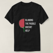 T-shirt Ping Pong Table Tennis Paddle Paddle Paddle Paddle (Design devant)