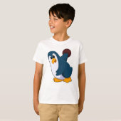 T-shirt Pingouin à Bowling avec Bowling (Devant entier)