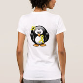 T-shirt Pingouin à ruban de sensibilisation jaune (Dos)