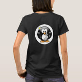 T-shirt Pingouin à ruban pour la sensibilisation à l'argen (Dos)
