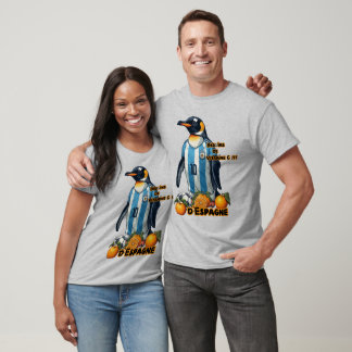 T-shirt Pingouin Argentin drôle jouant au Football sur un