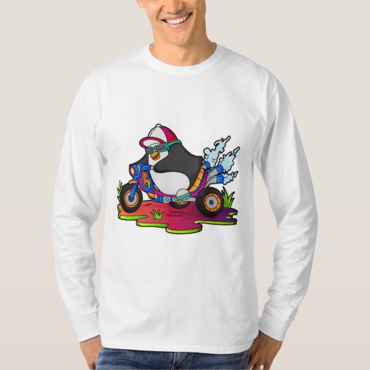 T-shirt Pingouin as Biker (Devant)