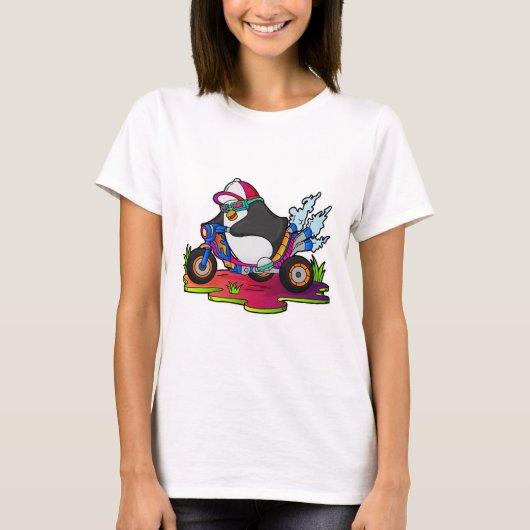 T-shirt Pingouin as Biker (Devant)