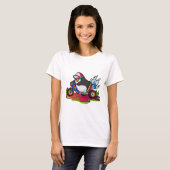 T-shirt Pingouin as Biker (Devant entier)