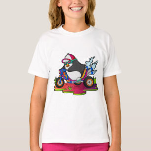 T-shirt Pingouin as Biker