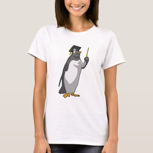 T-shirt Pingouin as Teacher with Pointer (Devant)