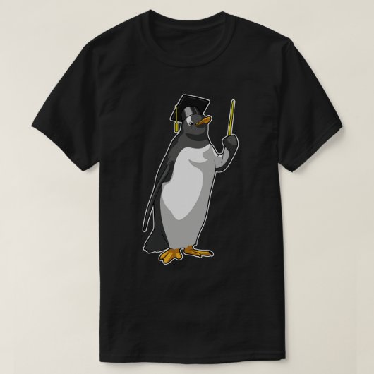T-shirt Pingouin as Teacher with Pointer (Design devant)