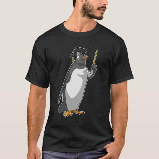 T-shirt Pingouin as Teacher with Pointer (Devant)