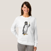 T-shirt Pingouin as Teacher with Pointer (Devant entier)