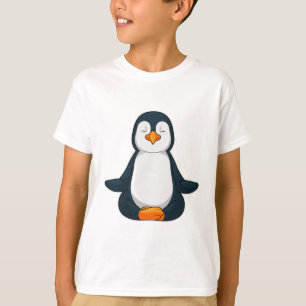 T-shirt Pingouin au Yoga Fitness en Assis