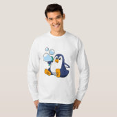 T-shirt Pingouin avec bulles de savon.PNG (Devant entier)