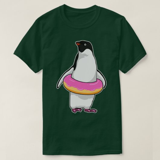 T-shirt Pingouin avec Donut (Design devant)