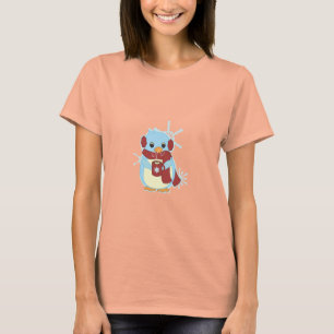 T-shirt Pingouin avec du cacao chaud