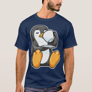 T-shirt Pingouin avec la coupe de café 2