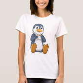 T-shirt Pingouin avec la coupe du café (Devant)
