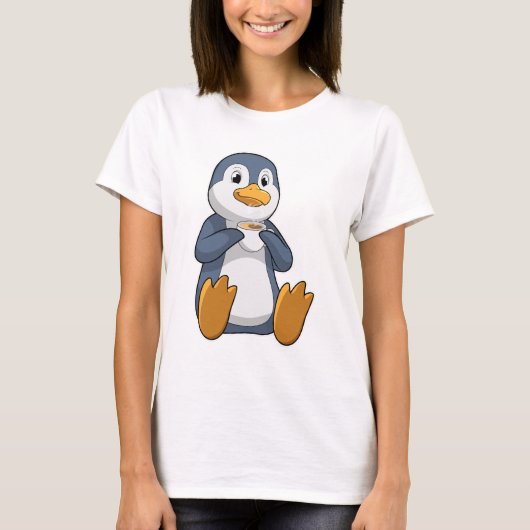 T-shirt Pingouin avec la coupe du café (Devant)