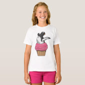 T-shirt Pingouin avec muffin (Devant entier)