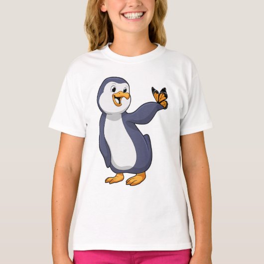 T-shirt Pingouin avec papillon (Devant)