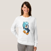 T-shirt Pingouin avec poisson (Devant entier)