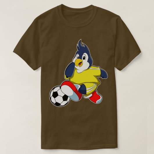 T-shirt Pingouin comme joueur avec balle 1 (Design devant)
