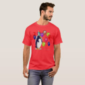 T-shirt pingouin d'anniversaire (Devant entier)
