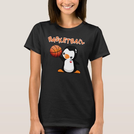 T-shirt Pingouin de basket (Devant)