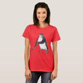 T-shirt Pingouin de hockey sur gazon (Devant entier)