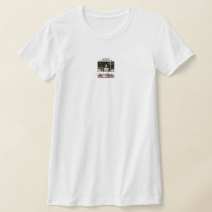 T-shirt Pingouin de l'équipe de snowboard père Noël de Mik