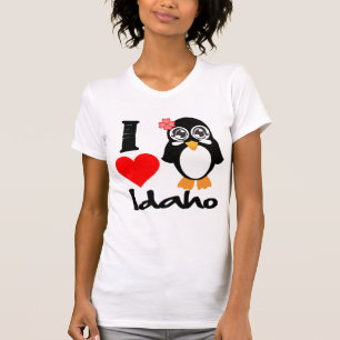 T-shirt Pingouin de l'Idaho - amour Idaho d'I