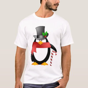T-shirt Pingouin de monsieur avec le casquette supérieur