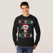 T-shirt Pingouin de Noël Funny Classic laide (Devant entier)