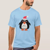 T-shirt Pingouin de Noël personnalisé (Devant)