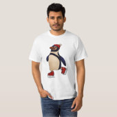 T-shirt Pingouin de patin à glace (Devant entier)