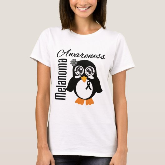 T-shirt Pingouin de sensibilisation au mélanome (Devant)