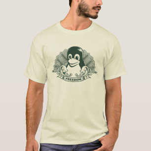 T-shirt Pingouin de Tux - (Linux, Open Source, Copyleft,