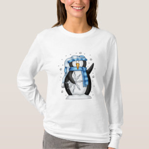 T-shirt Pingouin de vacances de Noël
