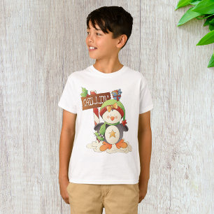 T-shirt Pingouin d'hiver et oiseau Chillin Noël
